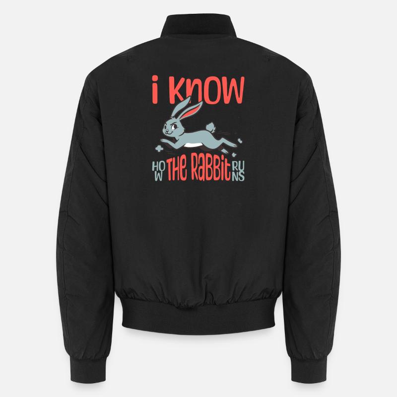 I Know How The Rabbit Runs Denglish Unisex Bomberjacke