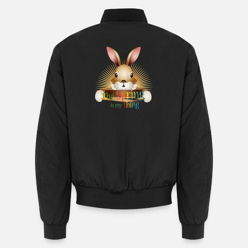 Strahlender Hase – The Spring is my thing Unisex Bomberjacke