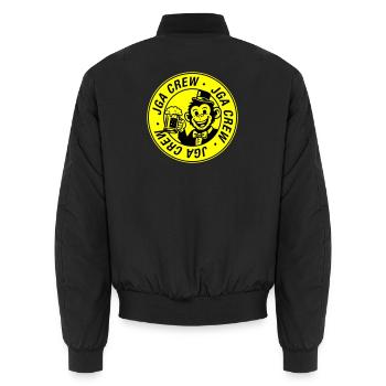 Jga Crew Affe Junggesellenabschied - Unisex Bomberjacke - Schwarz - Hinten - AI Model Male 185 light (185cm)