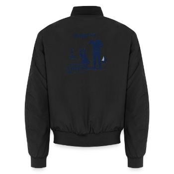 Chef Chefin Papa Tochter Partnerlook Geschenk - Unisex Bomberjacke - Schwarz - Hinten - AI Model Male 185 light (185cm)