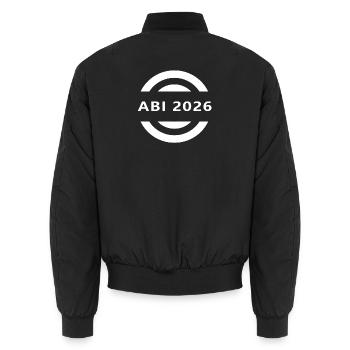 ABI 2026 - Unisex Bomber Jacket - black - Back - AI Model Male 185 light (185cm)