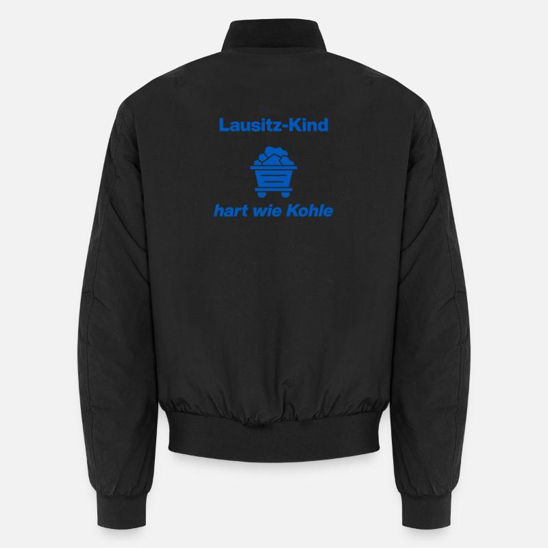 LAUSITZ-KIND: HART WIE KOHLE! - Unisex Bomberjacke - Schwarz