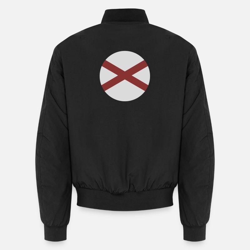 Alabama round flag Unisex Bomber Jacket