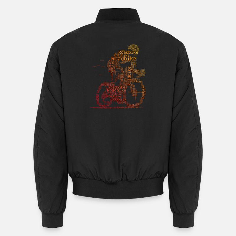 Super cadeau pour vélo de route - Bomber unisexe - noir