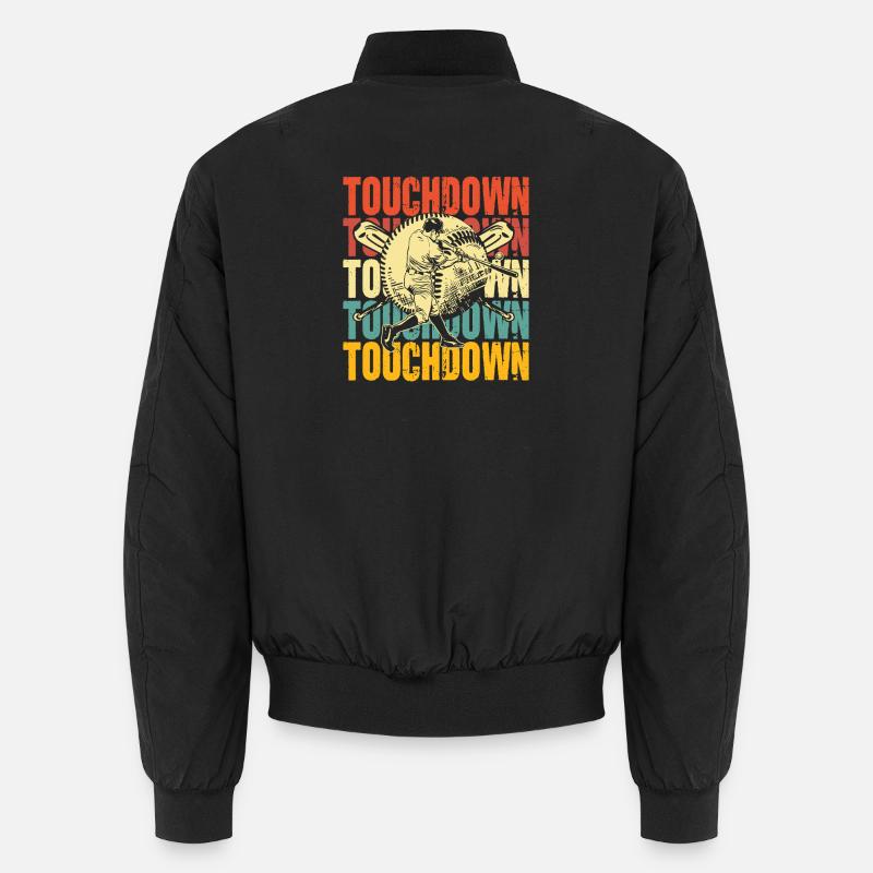Touchdown Baseball Fusion - Bomber unisexe - noir