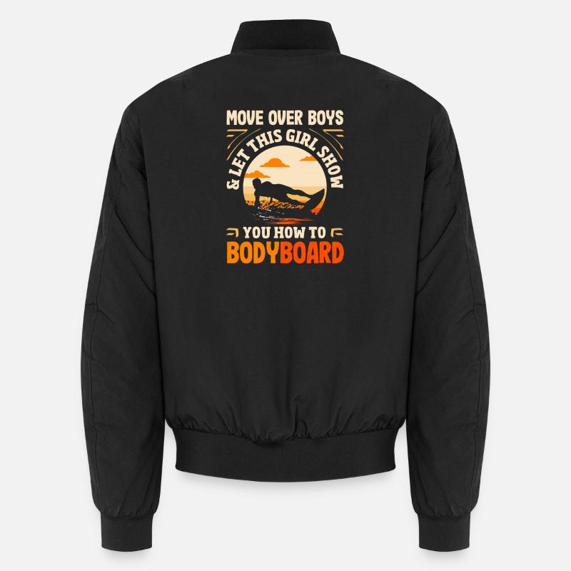 Surfing Surfboarder Bodyboarder Unisex Bomber Jacket