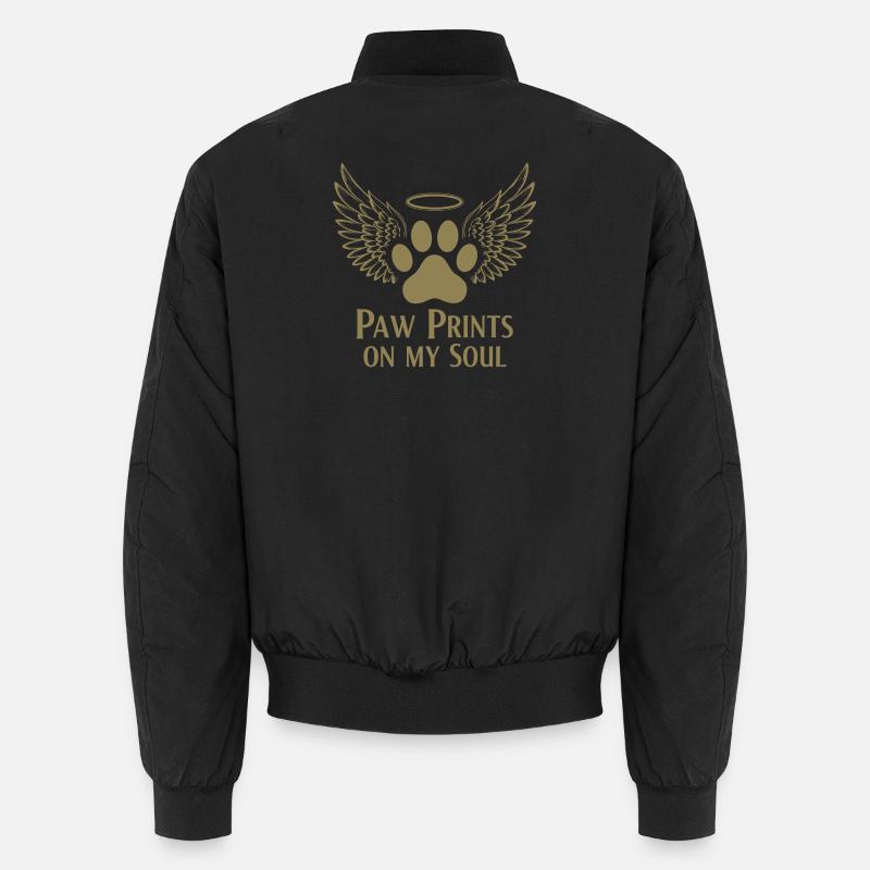 Pug Dog Nuage Ailes d’Ange Adieu Deuil Bomber unisexe