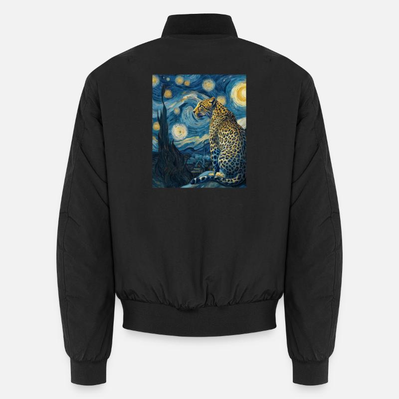 Léopard Van Gogh Bomber unisexe