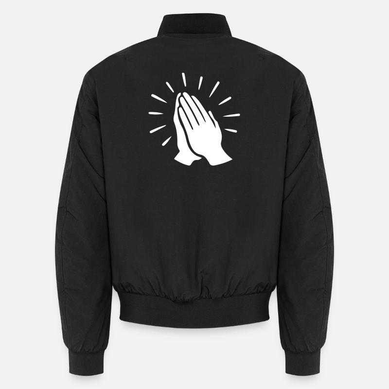 Prayer Hand Pray Unisex Bomber Jacket