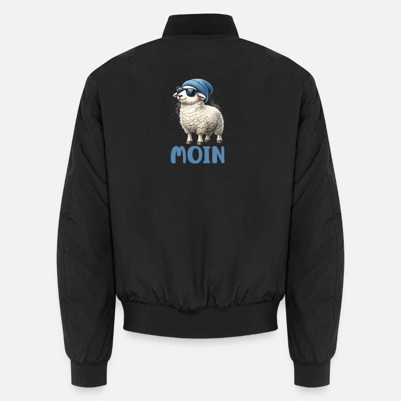 Moin sheep with sunglasses Unisex Bomber Jacket