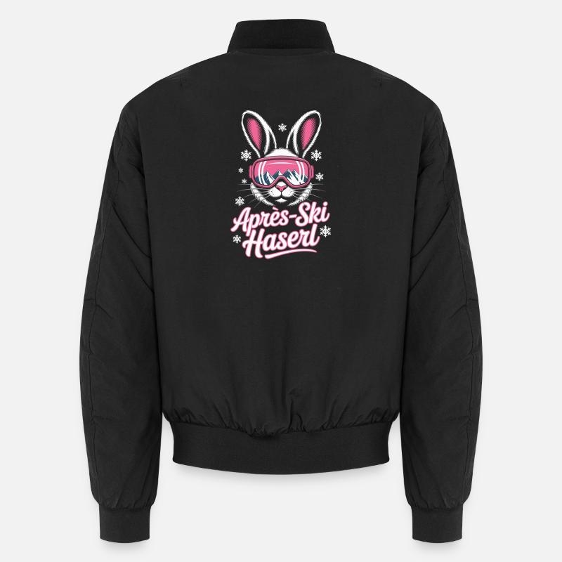 Après-ski bunny hut fun Skier ski bunny Bomber unisexe