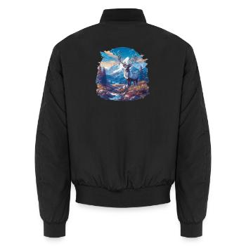 Renne Renne - Bomber unisexe - noir - Dos - AI Model Male 185 light (185cm)