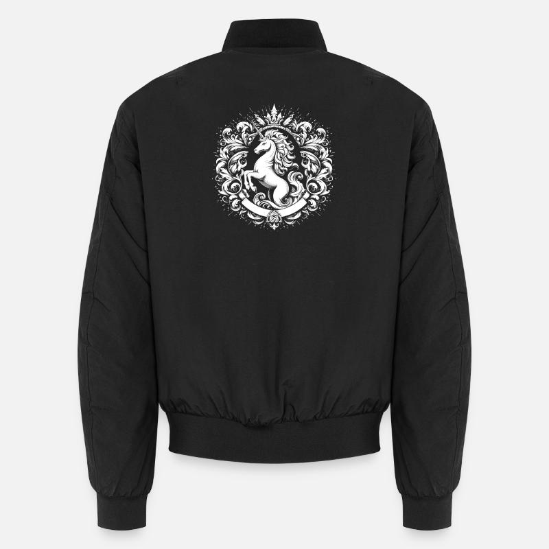 Unicorn crest Unisex Bomber Jacket