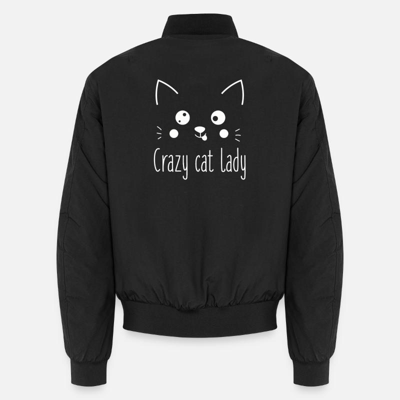 Crazy Cat Lady Funny Cat Lover Unisex Bomber Jacket