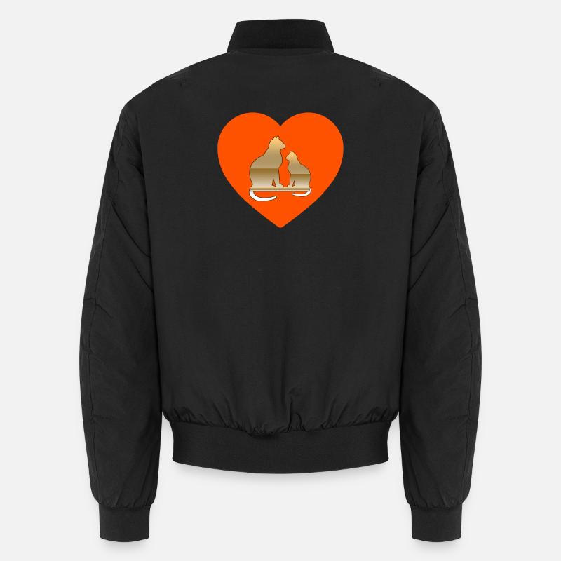Cat - Unisex Bomber Jacket - black