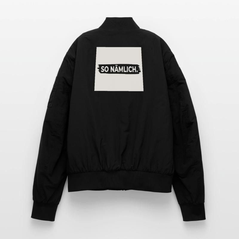 C’EST COMME ÇA. – Affiche avec design statement Bomber unisexe