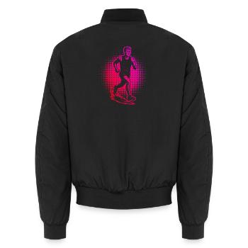 Running Love Look Clear pour la course - Bomber unisexe - noir - Dos - AI Model Male 185 light (185cm)