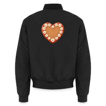 Cadeau pour la fête des mères : Idée de cadeau pour la fête des mères - Bomber unisexe - noir - Dos - AI Model Male 185 light (185cm)