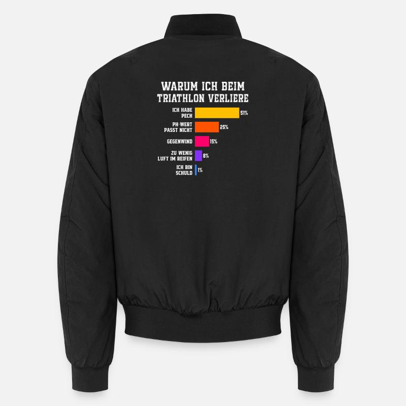 Why I lose at triathlon Triathlon Unisex Bomber Jacket