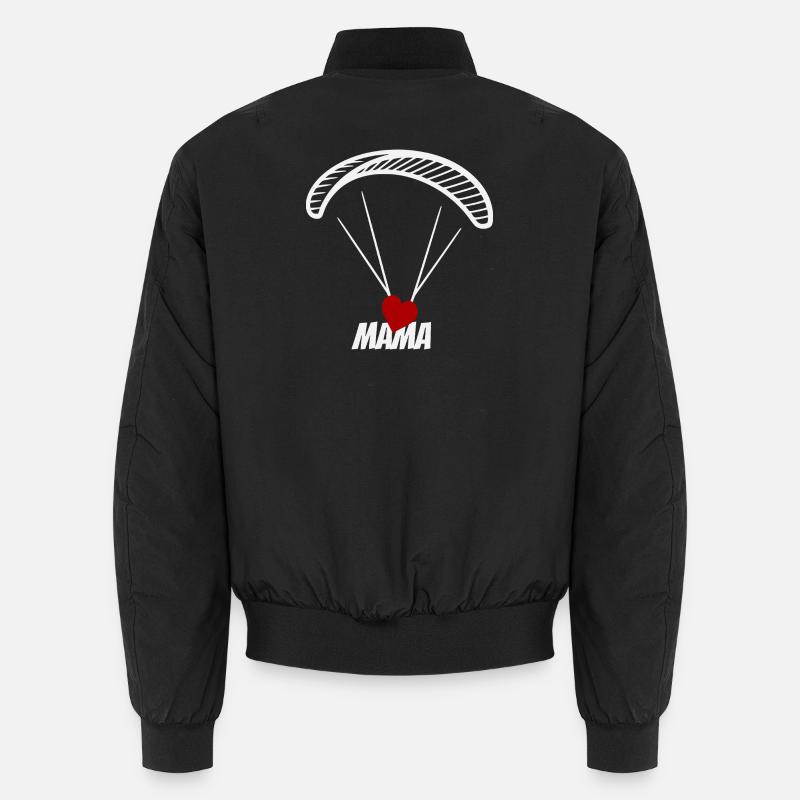 Paragliding Mama mit Herz Unisex Bomberjacke