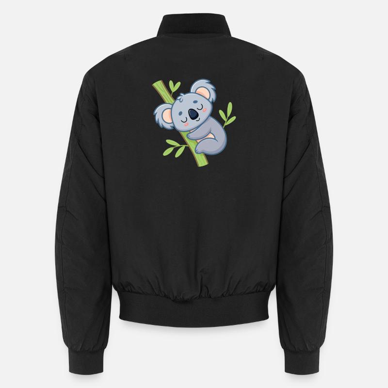 Weiche Ast-Schläfer-Koala Unisex Bomberjacke