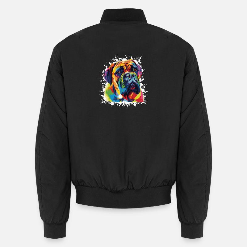 Boxer Hund Tier Unisex Bomberjacke