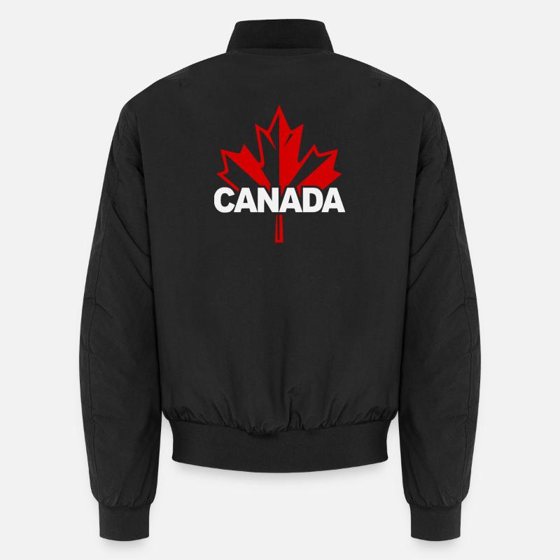 Logo de la feuille d’érable rouge Canada Bomber unisexe