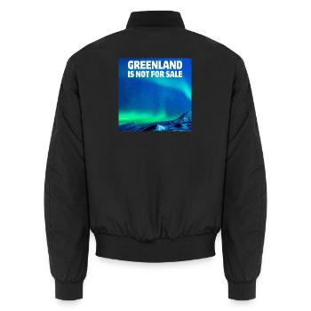 Inuits, Groenland, Danemark - Bomber unisexe - noir - Dos - AI Model Male 185 light (185cm)