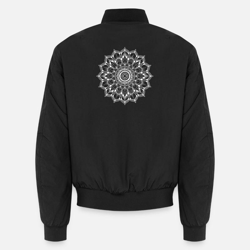 Mandala - Unisex Bomberjacke - Schwarz