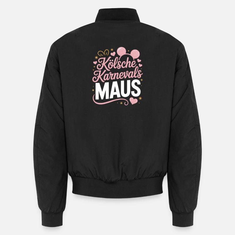 Kölsche Karnevalsmaus Karneval Köln Kölner Maus Unisex Bomberjacke