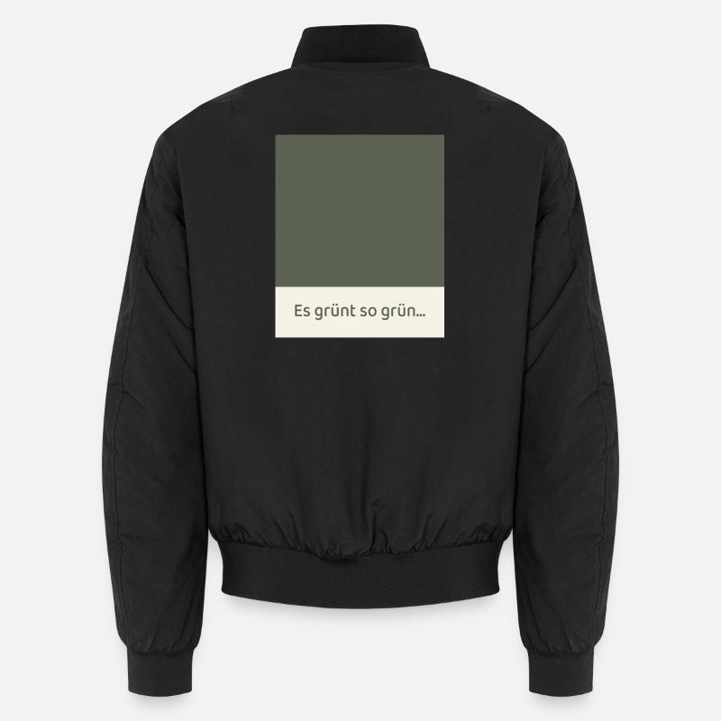 It's So Green – Modern Fields Poster Unisex Bomber Jacket