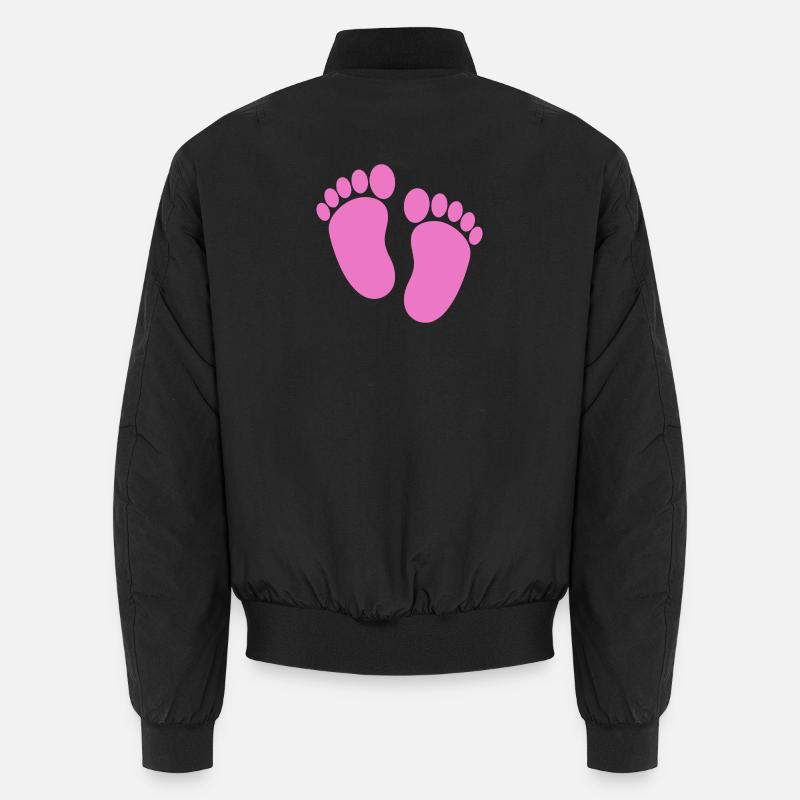 Pieds de bébé - Bomber unisexe - noir