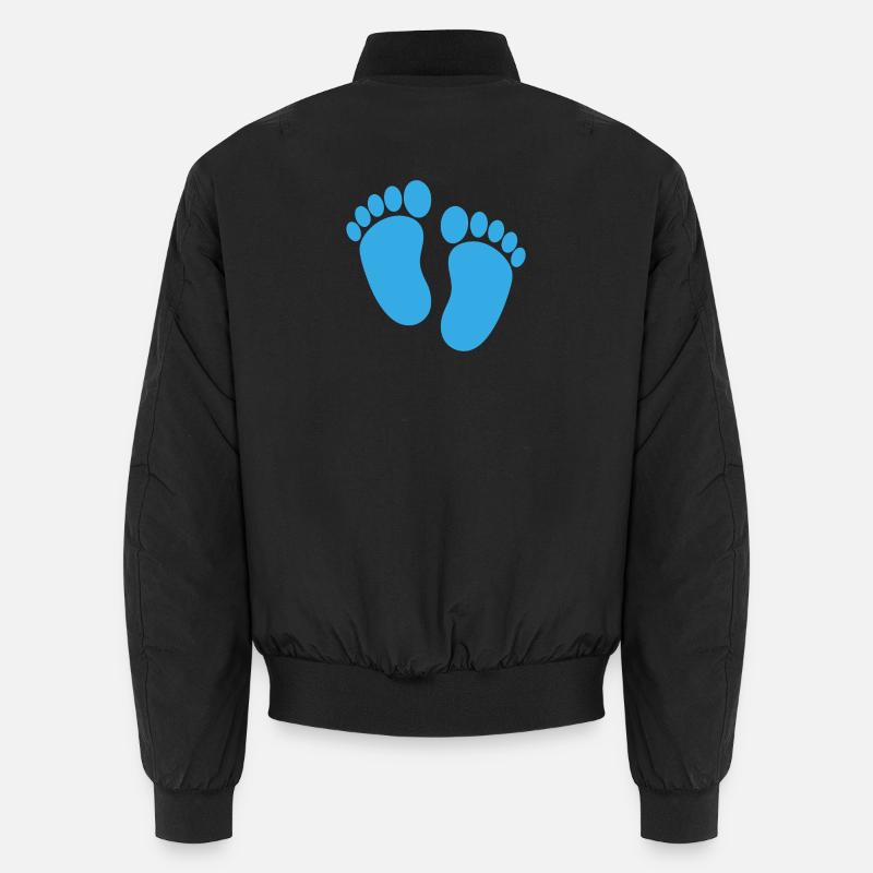 Babyfüße - Unisex Bomberjacke - Schwarz