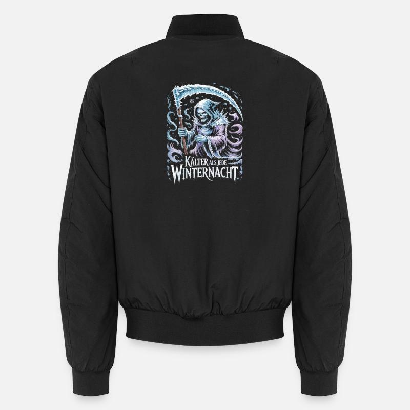 Colder than any winter night Grim Reaper icier Unisex Bomber Jacket