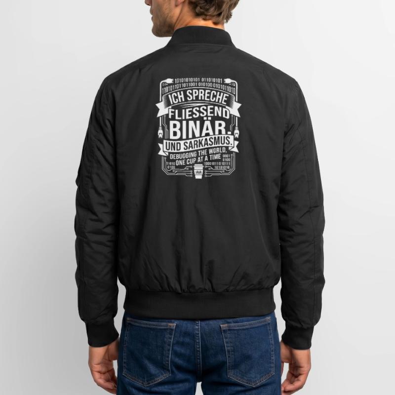 Coding Binary Coffee Sarcasm Unisex Bomber Jacket