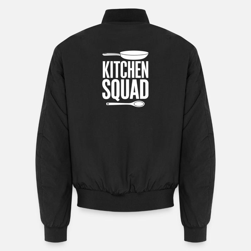  Kitchen Squad Kochteam Küchencrew Hobbyköche Unisex Bomberjacke