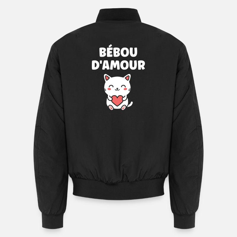 Liebe Beboo Katzenherz Unisex Bomberjacke