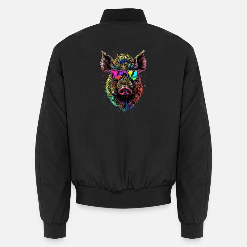 Wild boar Wild boar Wild boar Hunter Pig Unisex Bomber Jacket