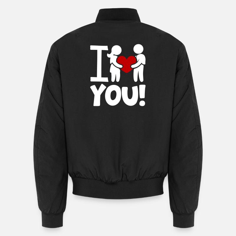 Ich Liebe Dich Valentinstag Unisex Bomberjacke
