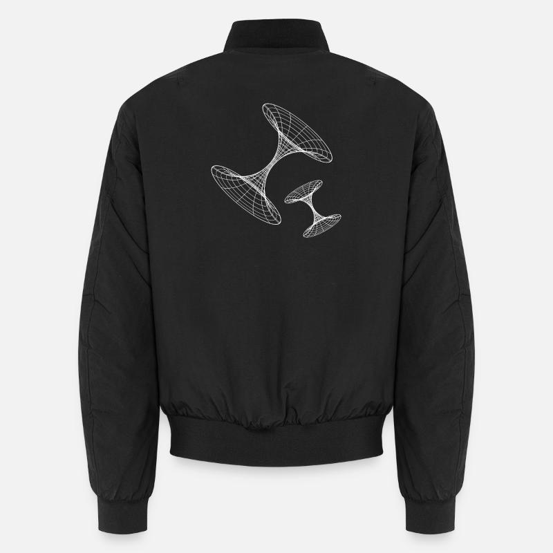 Drahtgitter-Wirbelgeometrie Unisex Bomberjacke