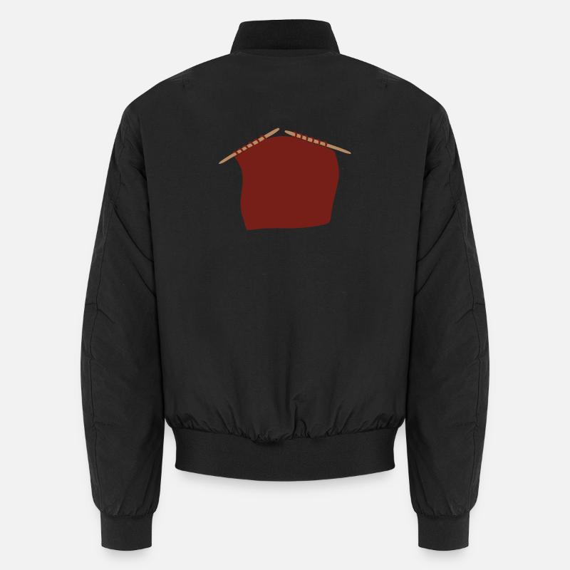 Projet de tricot - Bomber unisexe - noir
