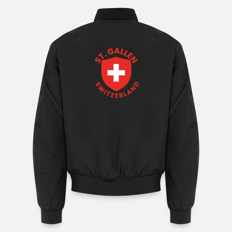 St. Gallener Schutzschild - Unisex Bomberjacke - Schwarz