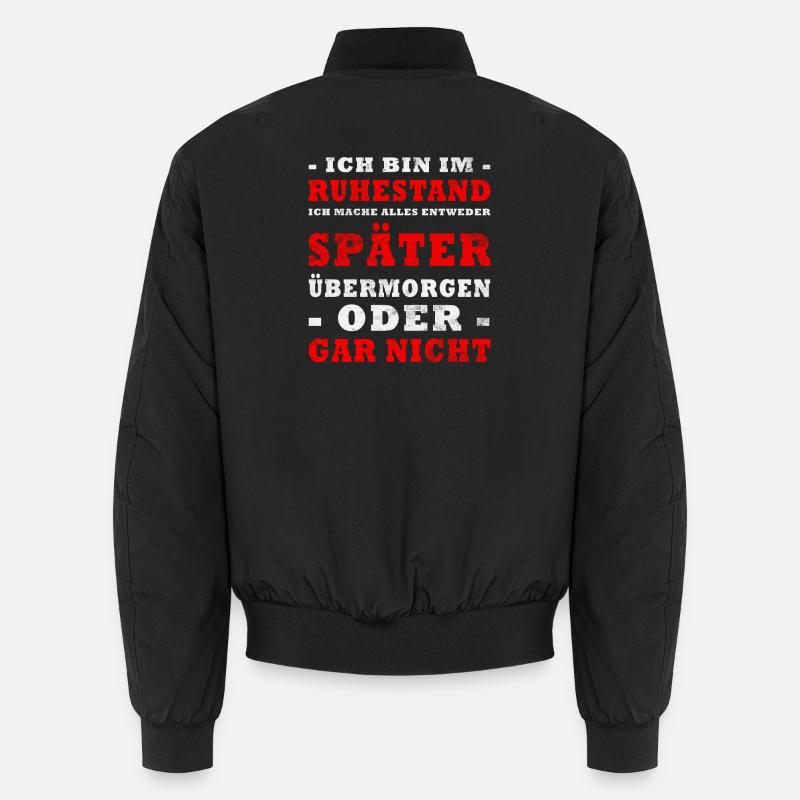 Retirement Gift - Unisex Bomber Jacket - black