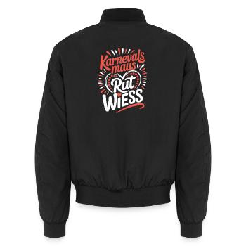 Carnival Mouse Rut Wiess Cologne Cologne Cologne Carnival Mouse - Unisex Bomber Jacket - black - Back - AI Model Male 185 light (185cm)