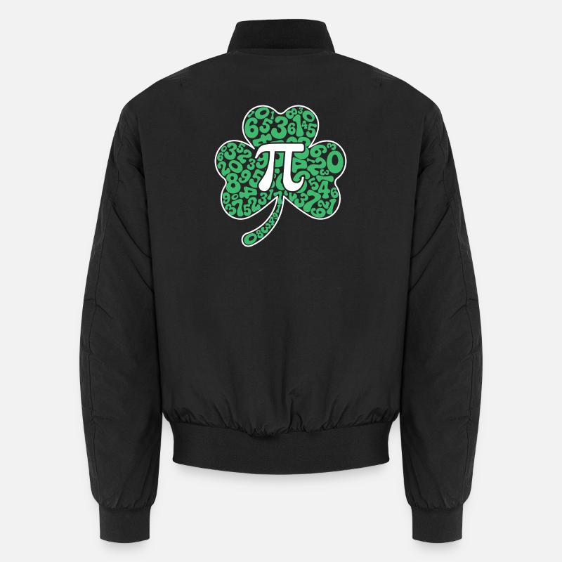 Symbole du trèfle Pi, jour de la Saint-Patrick Bomber unisexe