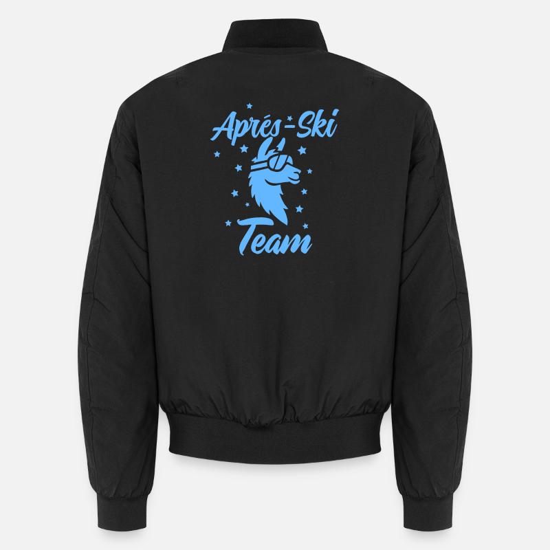 Après Ski Lama Team - Unisex Bomber Jacket - black