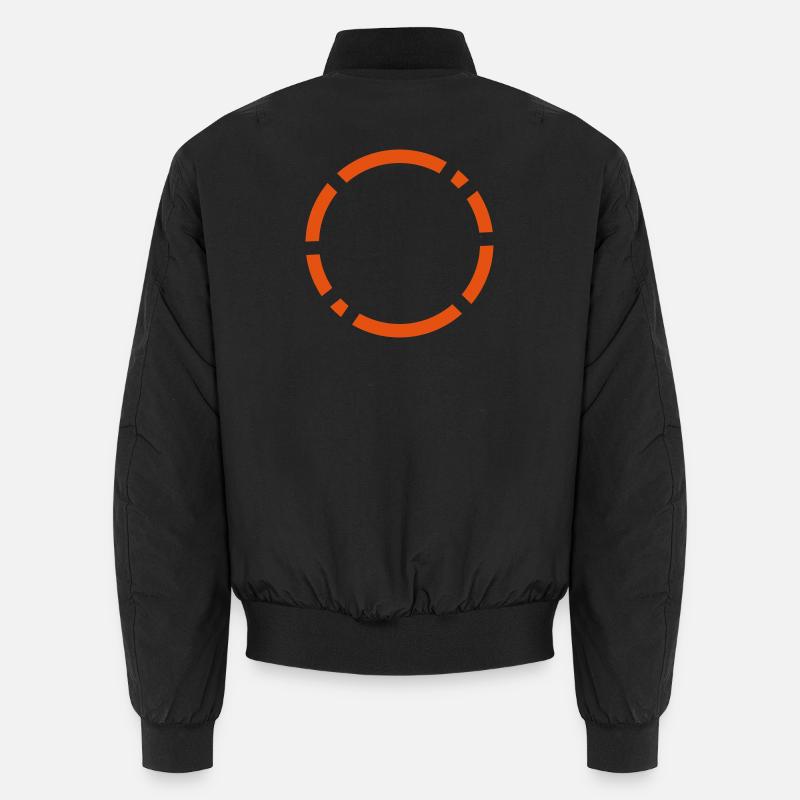 Kreis-Logo-Design - Unisex Bomberjacke - Schwarz