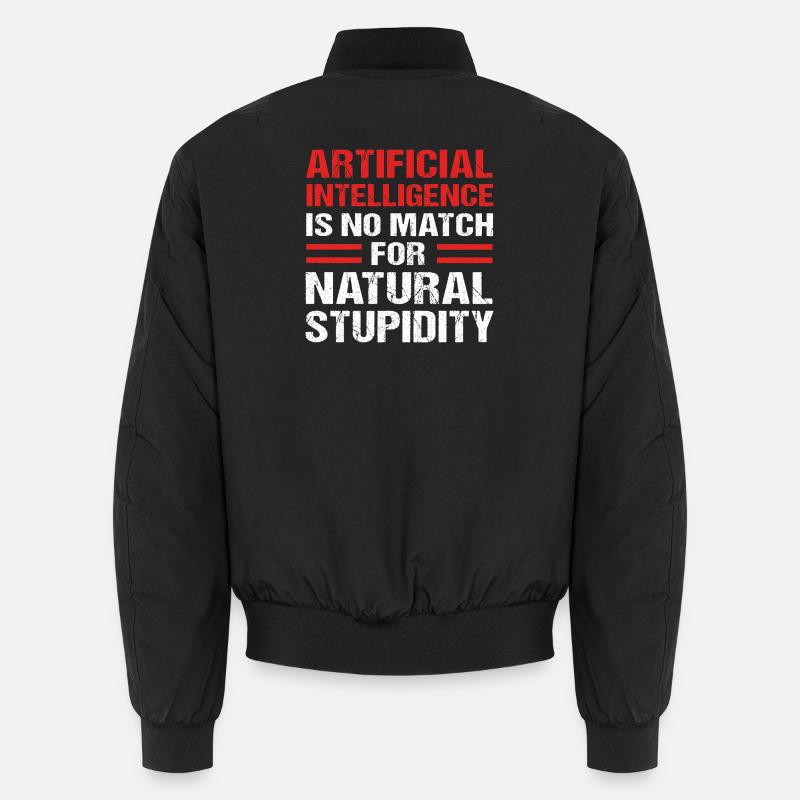 Artificial Intelligence GPT - Unisex Bomber Jacket - black