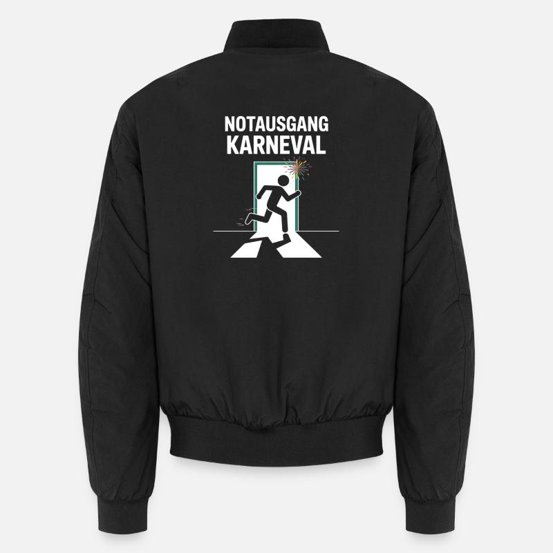 Emergency Exit Carnival Funny Carnival Saying Unisex Bomber Jacket