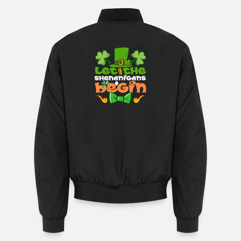 Let The Shenanigans Begin Irish St Patrick’s Day Unisex Bomber Jacket